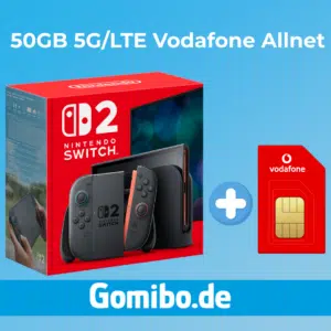 Thumbnail Nintendo Switch 2 GRATIS + 50GB 5G/LTE Vodafone Allnet für 29,99€/Monat + 100€ Wechselbonus + 50€ Cashback + 0€ Anschlussgebühr (Vodafone Smart Entry)