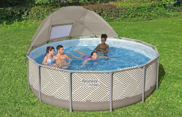Bestway Steel Pro Max Frame Pool Komplett-Set mit Filterpumpe