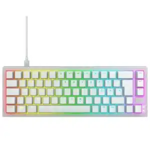 Mechanische Gaming-Tastatur Cherry XTRFY K5V2 in Weiß, Farben sind an