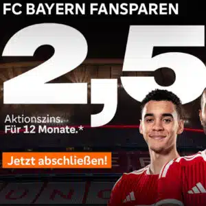 Fansparen mit 2,5%