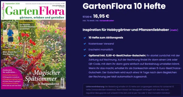 Gartenflora Jahresabo