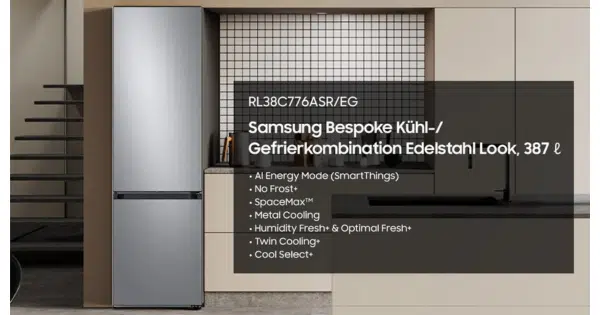 SAMSUNG RL38C776ASR/EG Bespoke Kühlgefrierkombination