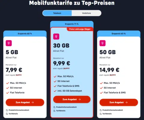 Mobilfunk.de Handytarife