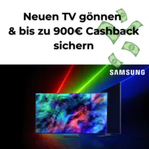 Thumbnail Samsung TV & Audio: Bis zu 900€ Cashback bei MediaMarkt sichern!
