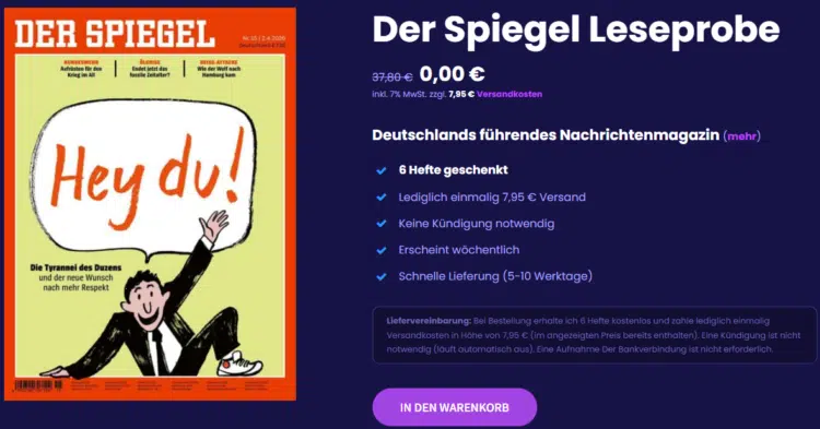 Der Spiegel Probeabo