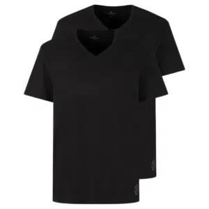 Thumbnail What??! Ab 3,87€ pro Shirt! 🤯 🔥 TOM TAILOR Doppelpack T-Shirts, schwarz, V-Ausschnitt, ab 7,74€ - 100% Baumwolle! 🚀🔥