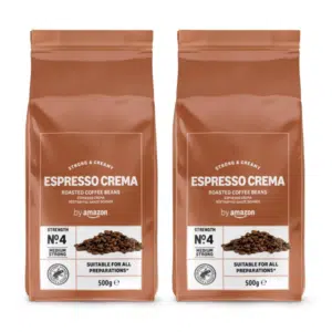 Thumbnail Viel Kaffee für wenig Geld: 1kg by Amazon Espresso Crema Bohnen mit Rainforest Alliance Zertifizierung für 13,03€! 😀☕