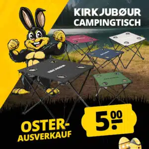 Faltbarer Campingtisch KIRKJUBØUR Solkatt