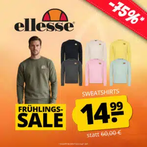 Thumbnail ellesse Crew Herren Sweatshirt für 19,94€ in vielen tollen Farben (statt 37€)