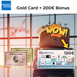 Thumbnail 150€ vom Doc on top ✈️ American Express Gold Card: Bis zu 200 € Startguthaben oder 50.000 Membership Rewards Punkte