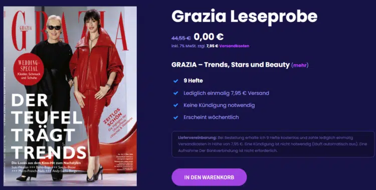 Grazia Leseprobe