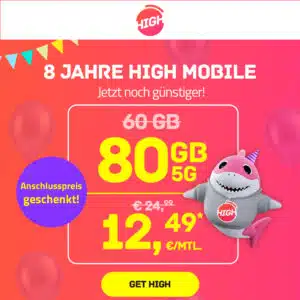 Thumbnail ⭐️ Telekom-Netz: 30GB / 80GB / 100GB LTE/5G Tarife für 9,99€ / 12,49€ / 19,99€ mtl.