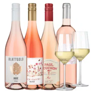 Thumbnail Rosé-Probierpaket: 8 Flaschen Rosé + GRATIS 2 Zwiesel Gläser für 42,90€