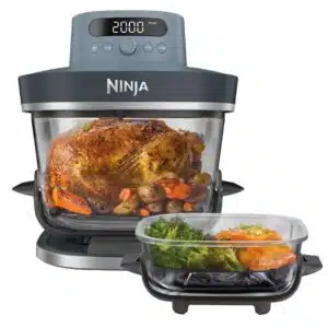 Ninja CRISPi PRO 7-in-1 Glas-Air-Fryer - gefüllt mit Hähnchen und Gemüse