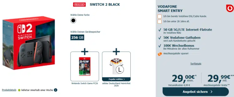 Nintendo Switch 2 Handytarif