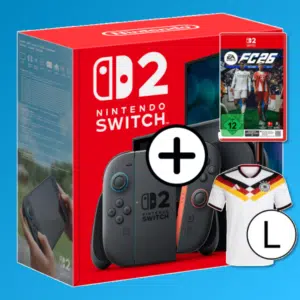 Thumbnail Mit GigaKombi eff. GRATIS: Nintendo Switch 2 für 29€ + 50GB 5G/LTE Vodafone Allnet für 29,99€/Monat + GRATIS Nintendo Switch Game FC26 & adidas Deutschland Heimtrikot 2026 + 100€ Wechselbonus + 50€ Vodafone-Guthaben + 0€ Anschlussgebühr (Vodafone Smart Entry)