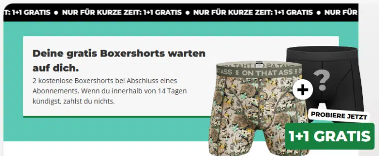 On That Ass gratis Boxershorts