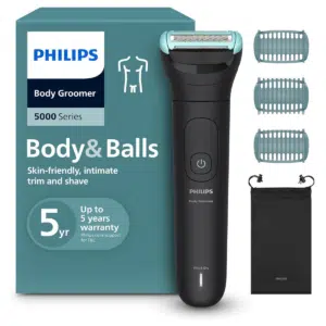 Thumbnail 15€ Ersparnis! 😀 Philips Bodygroom Series 5000 mit Dreifachschutz für Körperrasur &amp; Intimbereich - 3 Kämme, 100 Minuten Laufzeit! 🪒