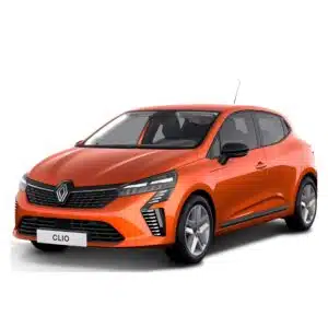 Renault Clio Evolution E-Tech Full Hybrid 145 Automatik von vorne in Orange