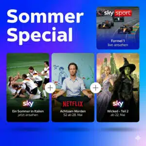 Thumbnail Sky Sommer Special: Serien, Filme, Live-Sport, Netflix &amp; Paramount+ für nur 19,99€/Monat (statt 58€)