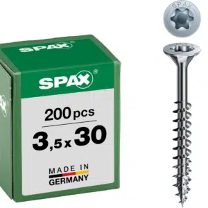 Thumbnail 200 SPAX Universalschrauben 3,5 x 30 mm für 4,99€ statt 8€ – praktischer Vorrat für Werkstatt & Reparaturen 🛠️