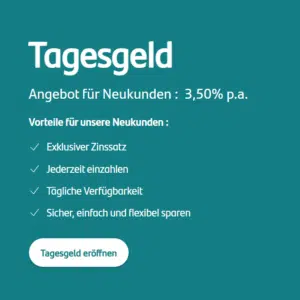 Thumbnail 🏦 3,50% Zinsen für bis zu 6 Monate bei Suresse Direkt Bank Tagesgeld