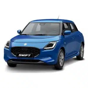 Suzuki Swift Club Samurai in Blau von vorne