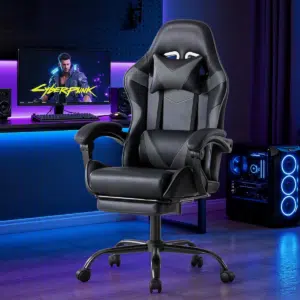 Thumbnail Ergonomischer Gaming-Stuhl deutlich unter 70€?! 🫨 Mit Fußstütze, Ledenwirbelstütze, 135° Rückenlehne, dicker Polsterung &amp; 44€ Ersparnis! 🎮