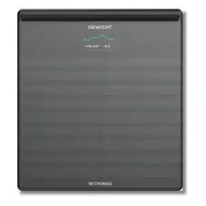 Körperanalysewaage Withings Body Scan in Schwarz/Grau