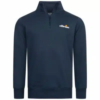 ellesse Benevento Herren 1/4-Zip Sweatshirt Blau