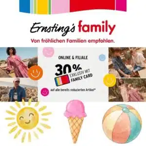 Thumbnail Ernsting's Family: 30% auf alle reduzierten Artikel