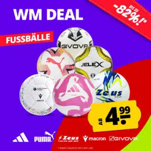Thumbnail ⚽️ Fußballsspielen wie die Profis 😍 Fußbälle ab nur 4,99€!