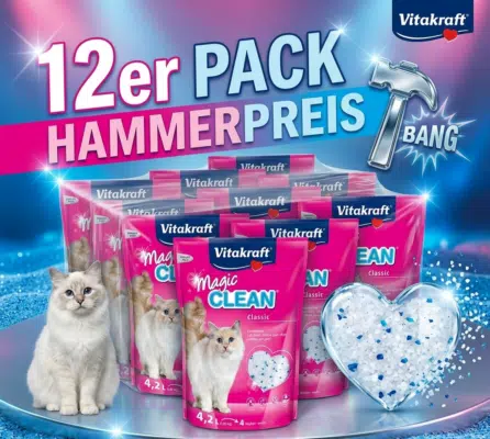 12er-Pack Katzenstreu Vitakraft Magic Clean Classic