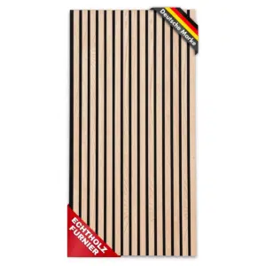 Thumbnail Floordirekt Wandpaneele in Holzoptik: 3D Akustikpaneele mit Echtholzfurnier, verschiedene Farben, ab 19,89€! 🏘️