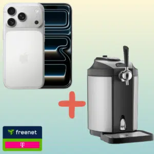 Thumbnail Eff. Gratis 🍻 Apple iPhone 17 Pro Max (256GB) für 299€ + Telekom Unlimited & Telefónica 10GB für 44,94€ mtl. + Bierzapfanlage Gratis (Freenet Telekom/Telefónica)