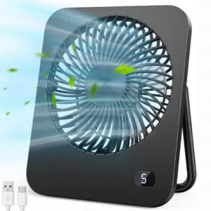 Thumbnail Sommer-Rettung unter 10€: Mini USB-Tischventilator (5 Stufen, extrem leise)