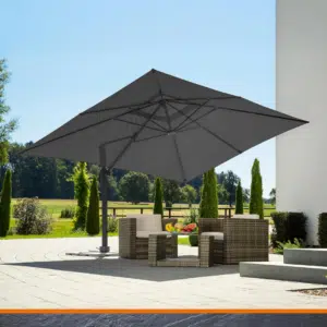 Thumbnail XXL-Sonnenschirm mit 400x300cm für 359,99€ | UV-Schutz 50+, 360° drehbar, widerstandsfähig