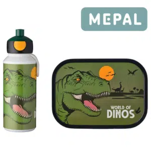 Thumbnail 🦖 Mepal Campus Lunchset 2-teilig Trinkflasche + Brotdose Dino für 10,99€ (statt 20€)