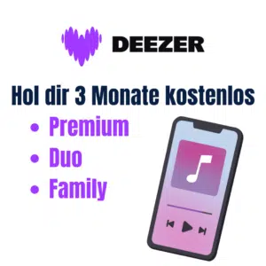 Thumbnail 🎵 Deezer Premium, Duo oder Family 3 Monate kostenlos testen