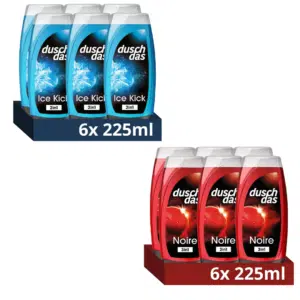 Thumbnail Duschdas Duschgel 225ml 6er Pack Ice Kick oder Noire für 5,14€ (statt 10,74€)