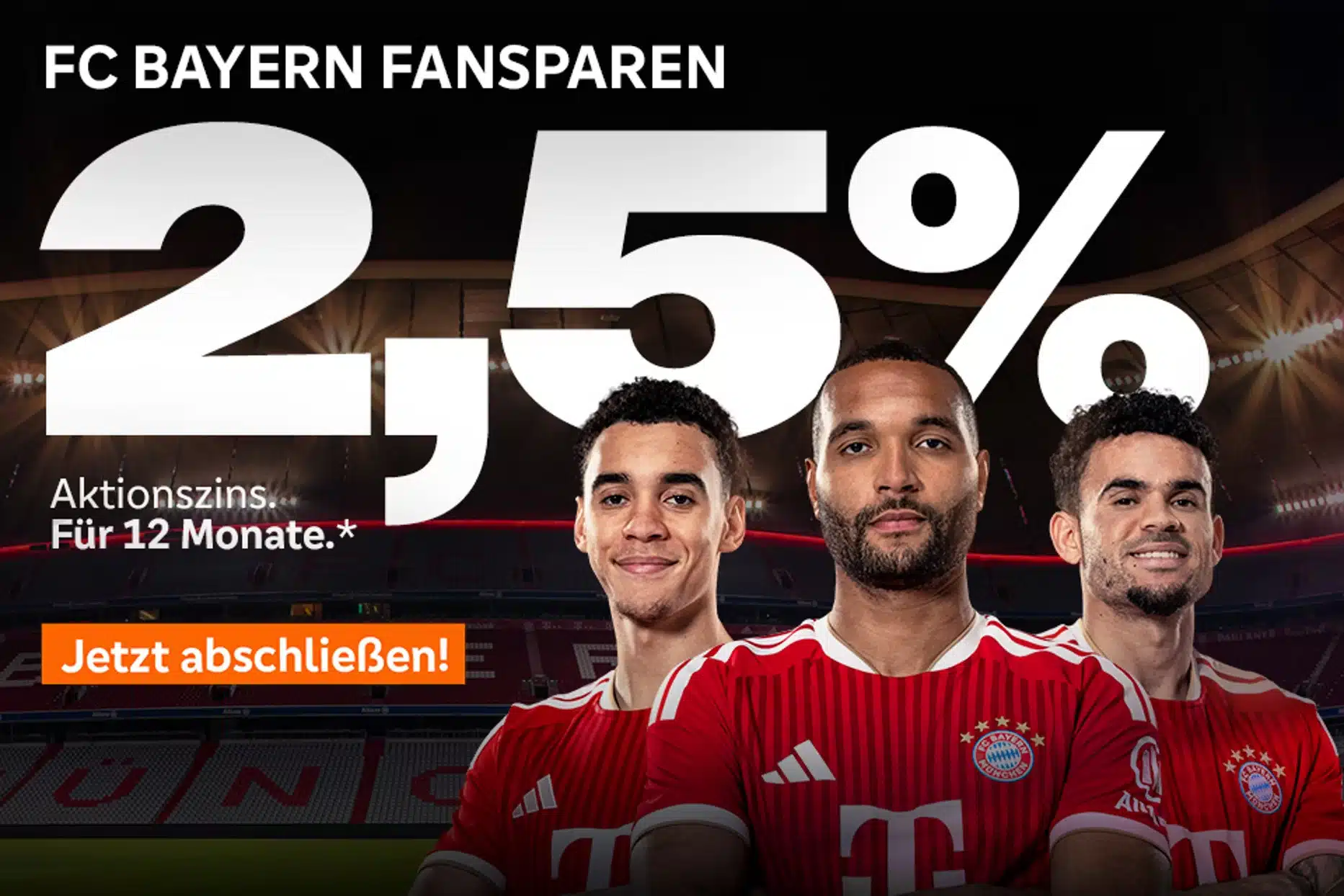 FC Bayern Fansparen mit 2,5%