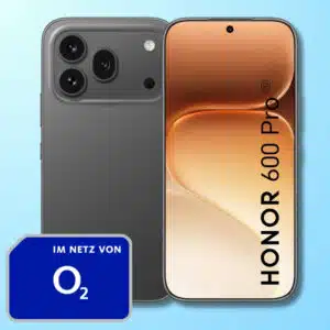 Honor 600 Pro, unten links o2 Logo