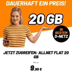 Thumbnail 20GB für 9,99€ / 40GB für 12,99€ / 80GB für 14,99€ 📲 5G Allnet Telekom Flats (auch mtl. kündbar | Telekom-Netz bei klarmobil)