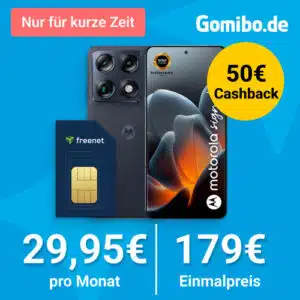 Motorola Signature bei Gomibo für 29,95€ pro Monat - Einmalpreis 169€ + 50€ Cashback