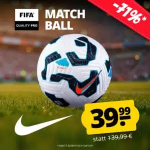 Thumbnail ⚽️ Nike Flight FIFA Pro Spielball für 44,94€ (statt 118€)