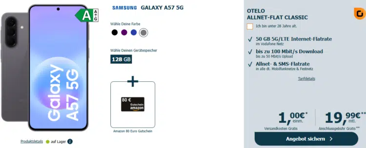 Samsung Galaxy A57 5G Handytarif