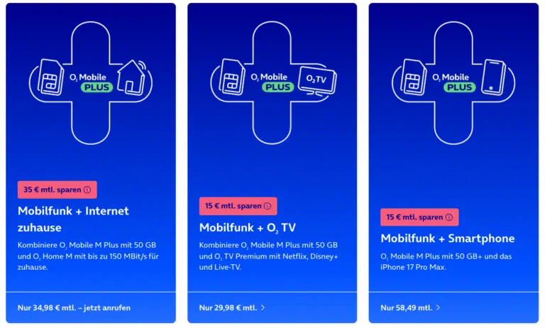 O2 Bundle Welche Handyverträge sind im Angebot? o2 Plus Bundles im Test 2026