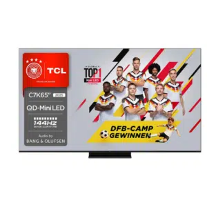 Thumbnail TCL 65C7K QD-Mini-LED Google TV (Flat, 65 Zoll / 164 cm, HDR 4K, SMART TV) für 669,31€ (statt 826€)