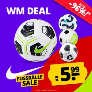 Thumbnail ⚽ WM DEAL: Fußbälle SALE! Bereits ab 5,99 € Bis zu -96 % reduziert!