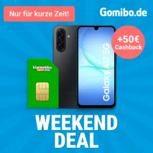 Thumbnail Samsung Galaxy A17 5G 128GB für 24€ + 5G Allnet Flat 20GB im Telekomnetz nur 14,99€ mtl. + 200€ Bonus